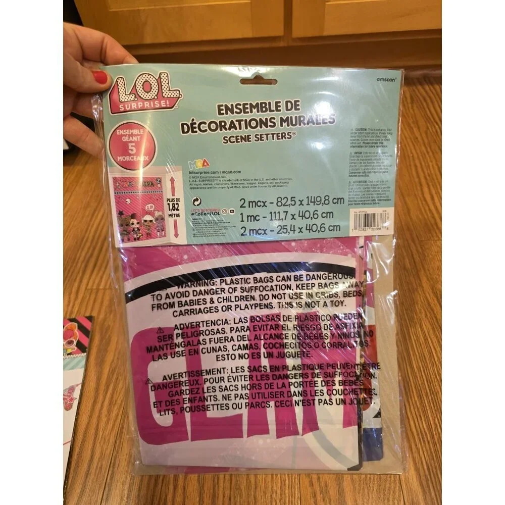 Lol Surprise! Birthday Party Decorations Wall Decorating Kit & Happy Bday Banner